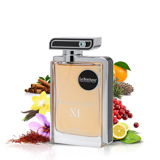 Black Cavalier XI EDP – Le Bonheur | Cuir, Ambre & Patchouli | Parfum Homme Noble
