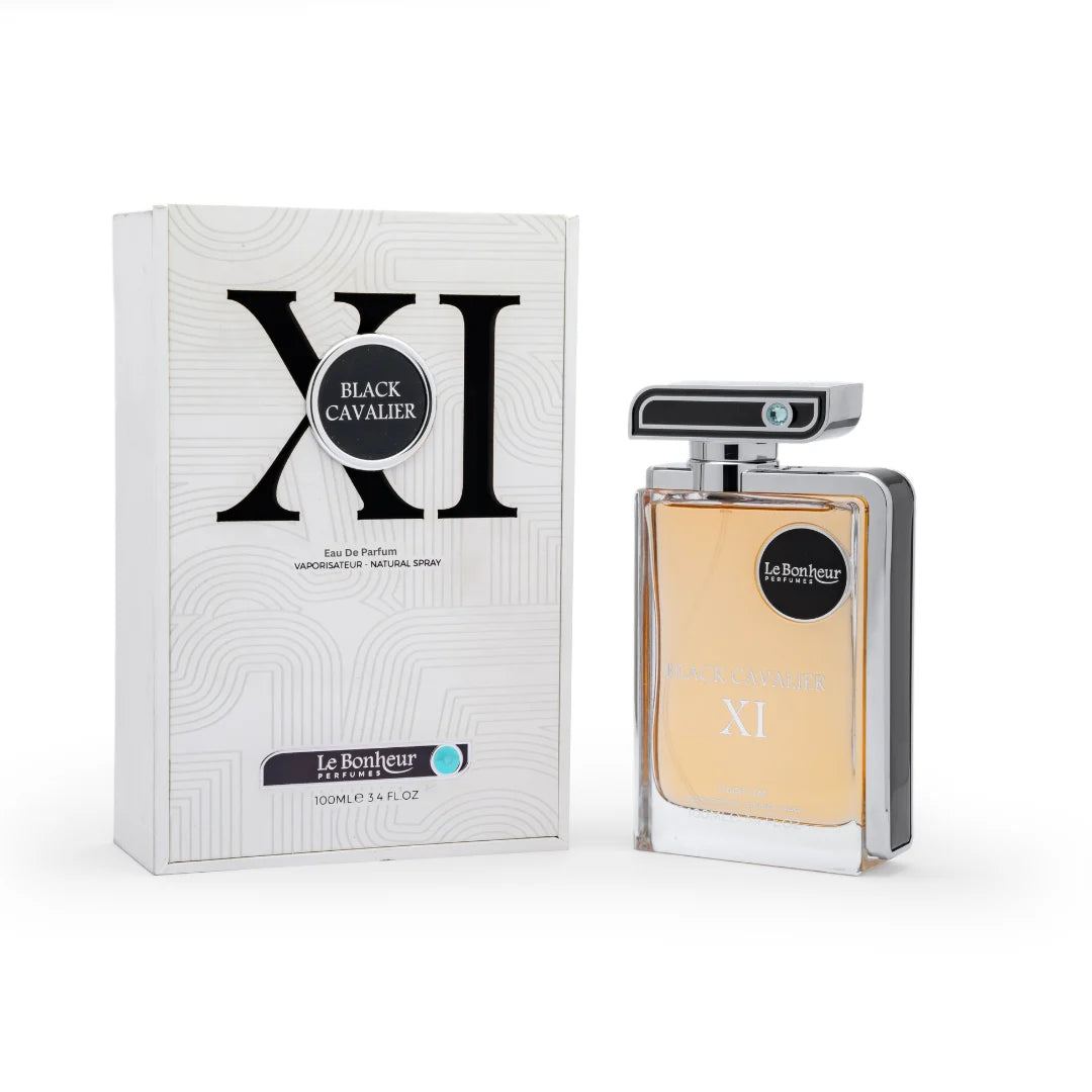 Black Cavalier XI EDP – Le Bonheur | Cuir, Ambre & Patchouli | Parfum Homme Noble