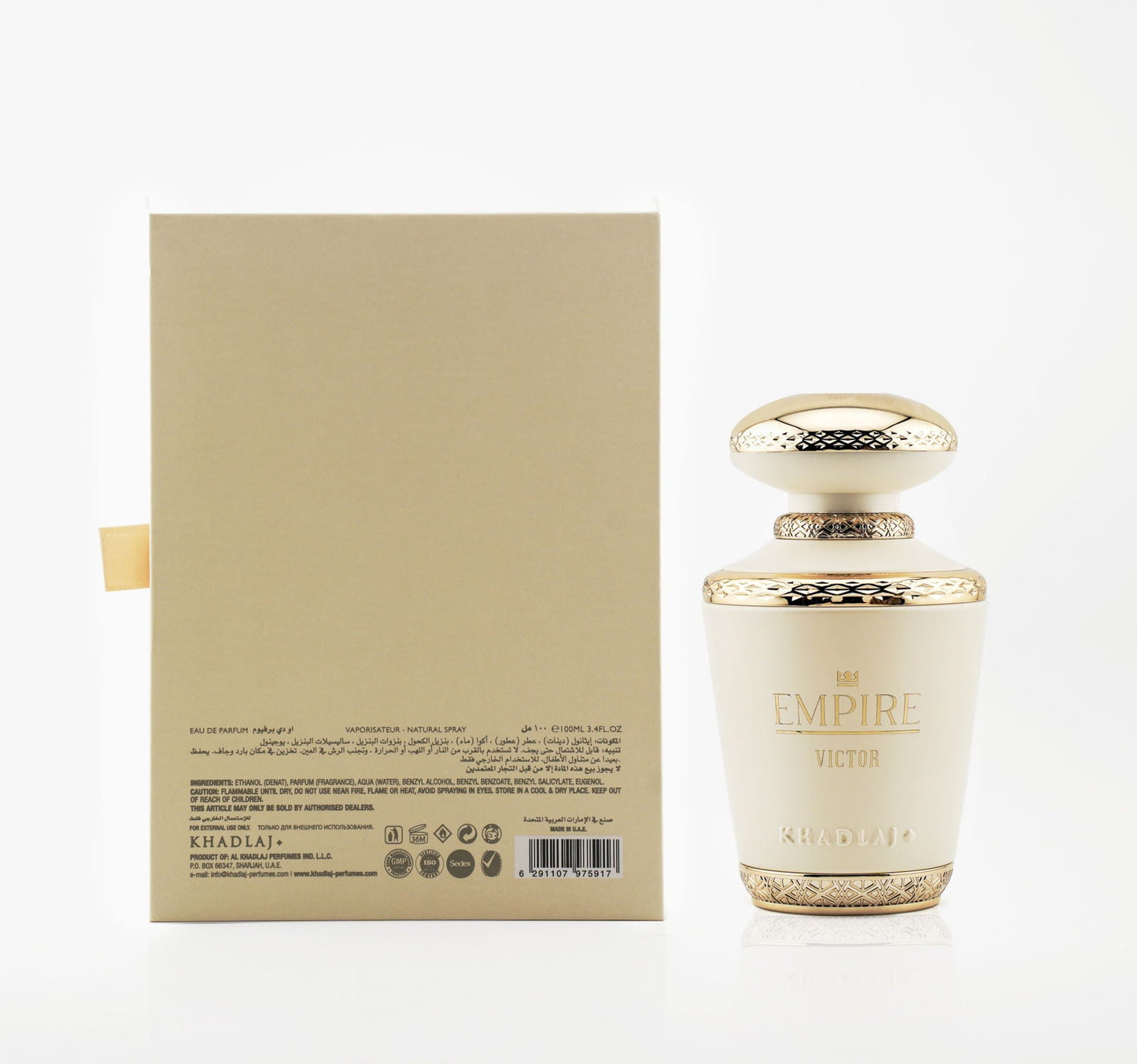 Empire Victor EDP – Khadlaj | Bergamote, Jasmin & Vanille | Parfum Femmes