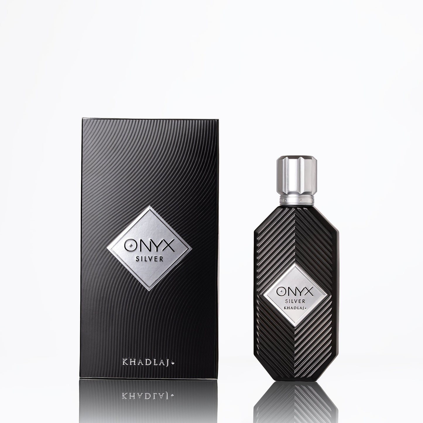 Onyx Silver EDP – Khadlaj | Bergamote, Cardamome & Patchouli | Parfum Unisexe