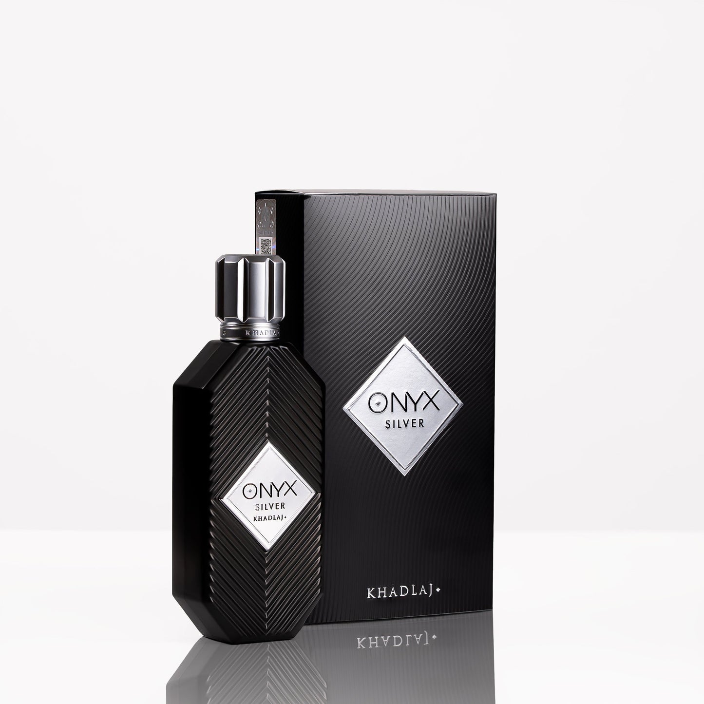 Onyx Silver EDP – Khadlaj | Bergamote, Cardamome & Patchouli | Parfum Unisexe
