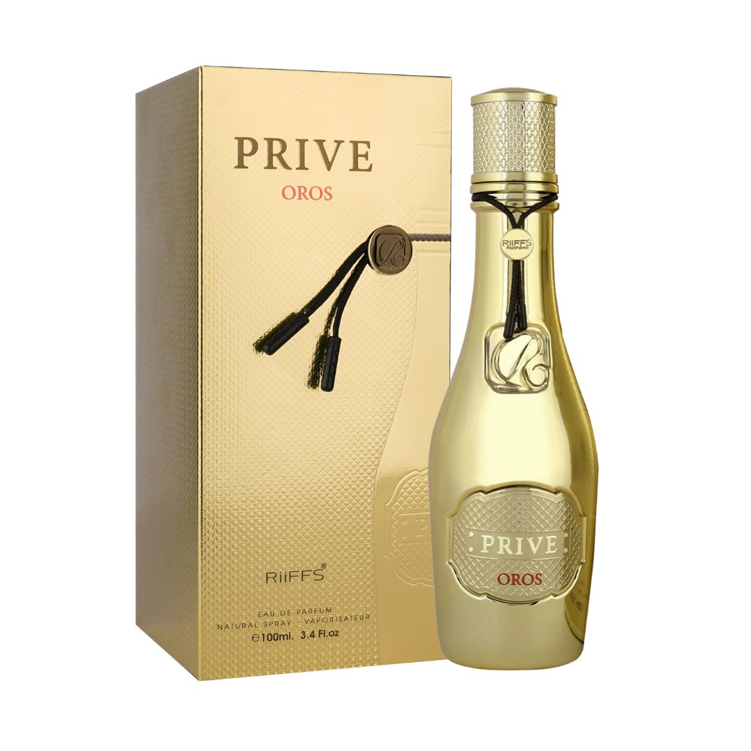 Prive Oros Gold EDP – Riiffs | Jasmin, Rose & Vanille | Parfum Féminin Royal