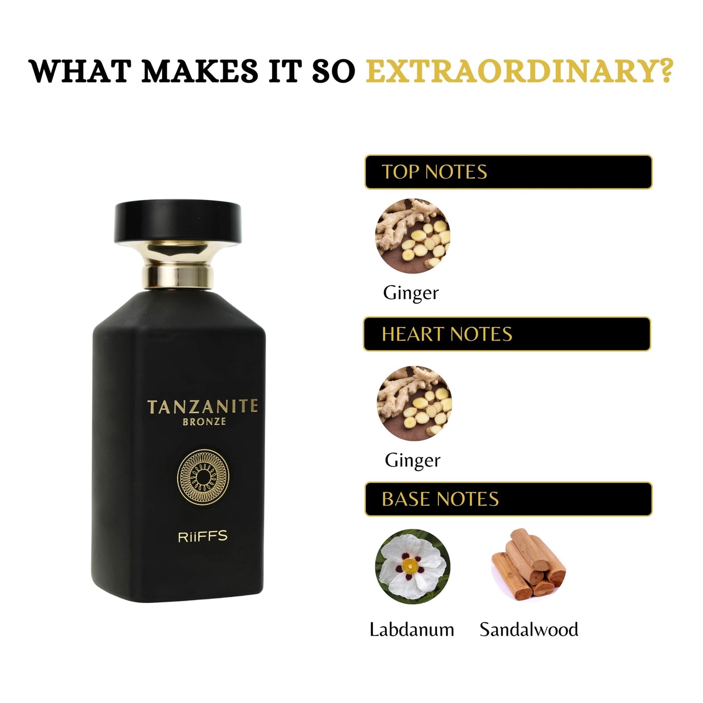 Tanzanite EDP – Riiffs | Bergamote, Oud & Ambre | Parfum Homme Luxueux